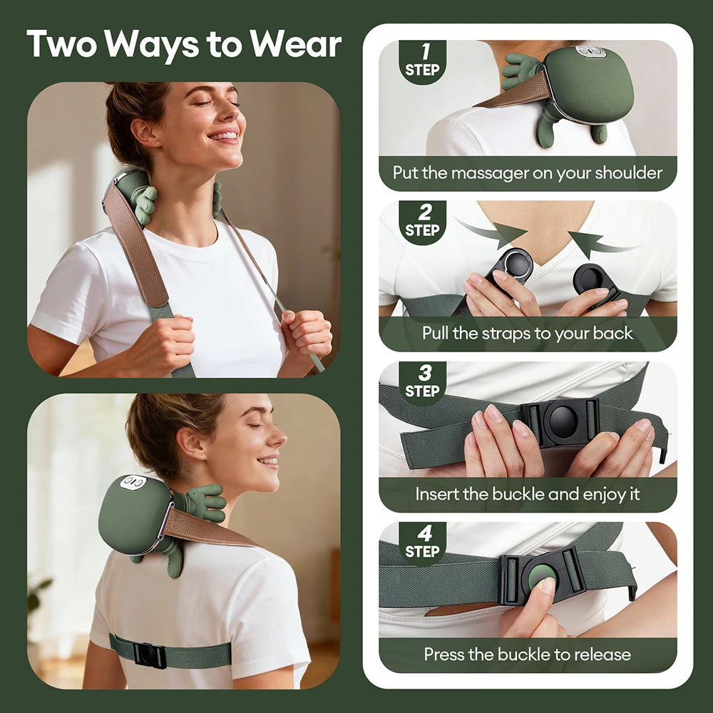 Wireless 4D Neck and Shoulder Massage Wrap